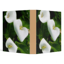 Calla Lily 9 Watercolor Vinyl Binders
