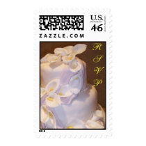 Calla Lily and Pearls Wedding Cake postage