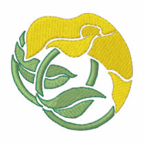 Calla Lily Art Nouveau embroidered shirts