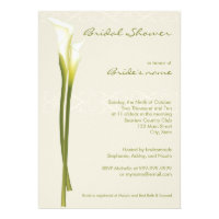 Calla Lily Bridal Shower Invitations