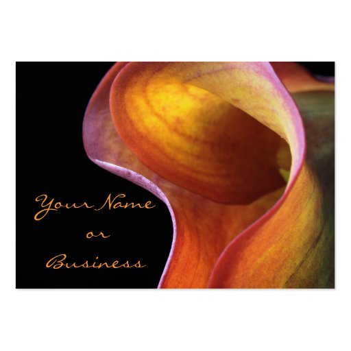 Calla Lily business card (front side)