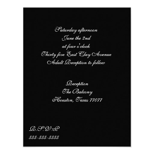calla lily custom invitations