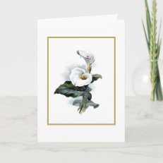 Calla Lily Easter Card