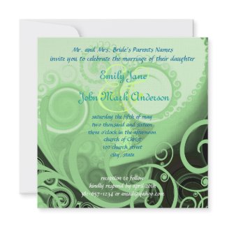 Calla Lily Flower Wedding Invitation invitation