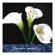 Calla Lily invitation