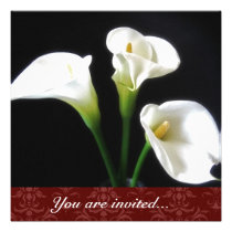 Calla Lily invitation invitations