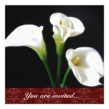 Calla Lily invitation