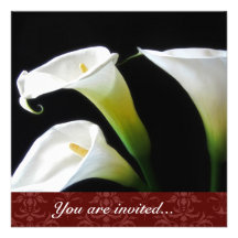 Calla Lily invitation