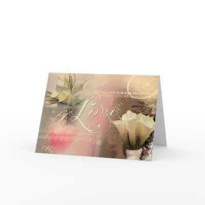 Calla lily love collage cards