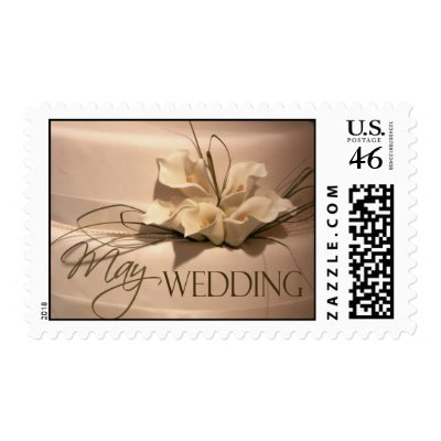 Calla lily May Wedding ... Postage Stamp by aslentz
