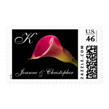 Calla Lily, monogram Stamp