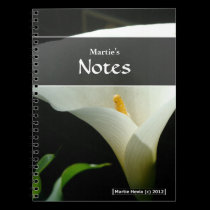 Calla Lily Notebook notebooks