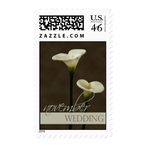 Calla Lily - November Wedding Postage stamp