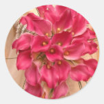 Calla Lily Pink Wedding Sticker