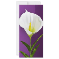 Calla Lily Personalized Rack Card