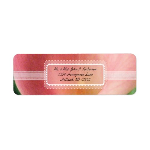 Calla Lily Retrun Address Label label
