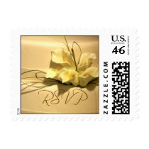 Calla lily RSVP Wedding postage stamps