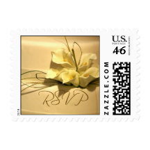 Calla lily RSVP Wedding postage