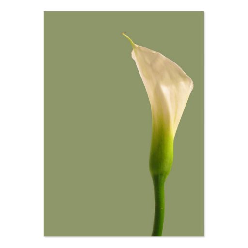 Calla lily Sage Green Card Business Cards