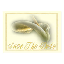 Calla Lily - Save The Date Card business cards