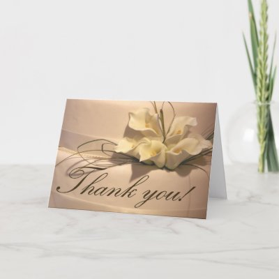   Cards on Calla Lily Thank You Cards From Zazzle Com