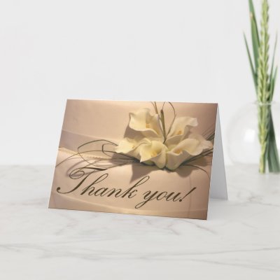 thank you notes. Calla Lily Thank you Cards by