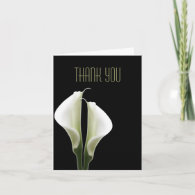 Calla Lily Thank You Note Cards