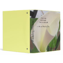 Calla Lily Wedding Album binders