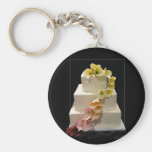 Calla lily wedding cake key chains