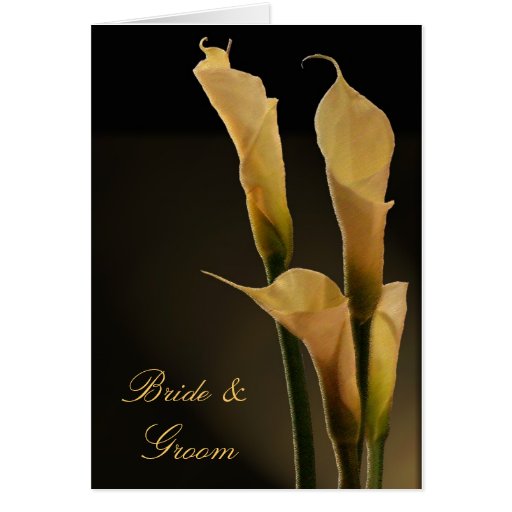 Calla Lily Wedding Card