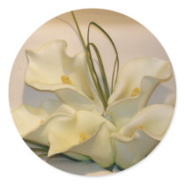 Calla lily wedding envelope seals stickers
