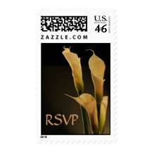 Calla Lily Wedding Flower - rsvp Postage