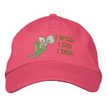 Calla Lily Wedding / Honeymoon Bride embroidered hats