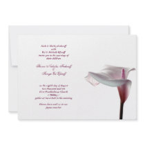 Calla Lily Wedding Invitation