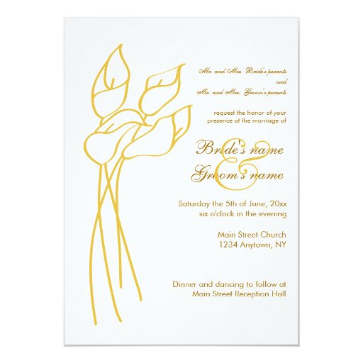 calla wedding invitations kit calla wedding invitation zazzle calla wedding invitations kit calla wedding invitation zazzle