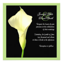 Calla Lily Wedding Invitation