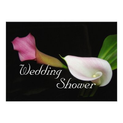 Calla Lily Wedding Shower Invitation