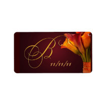 Calla lilye Wedding Favor Labels labels