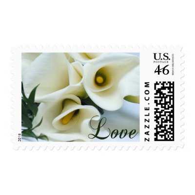 Calla Love postage stamps by photoinspiration