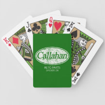Callahan Auto Parts Bicycle® Playing Cards