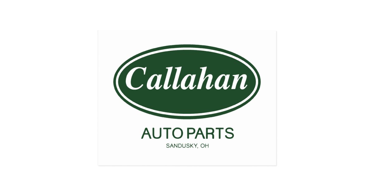 Callahan Auto Parts Postcard Zazzle