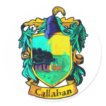 Callahan Family Crest (cutout) stickers by popcultureme Callahan Family Crest (cutout) stickers