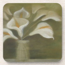 Calla's In Vase cork coasters by taiche Calla's In Vase cork coasters