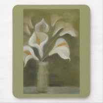 Calla's In Vase Mousepads