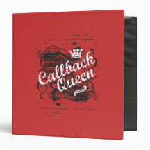 Callback Queen Vinyl Binders