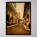 Calle de Habana in Havana, Cuba 1900 Print