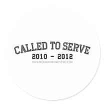 Called to Serve 2010 - 2012 stickers