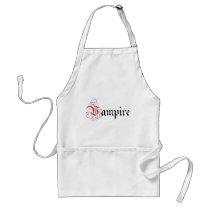 Calligraphic  Vampire aprons