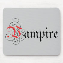 Calligraphic Vampire mousepads by i_love_vampires Calligraphic Vampire mousepads