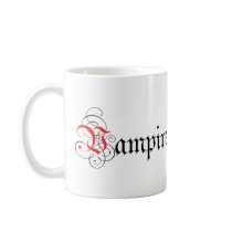 Calligraphic  Vampire Mugs